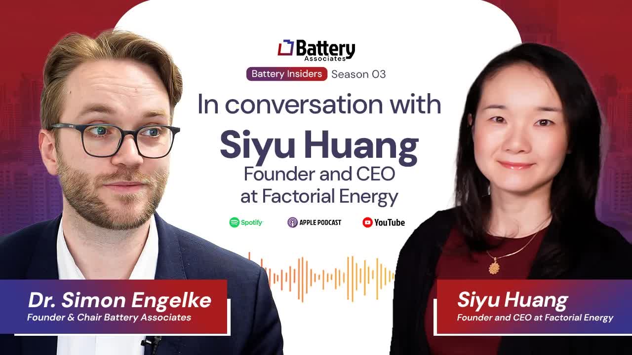 In conversation with Siyu Huang, Founder and CEO at Factorial Energy cover art