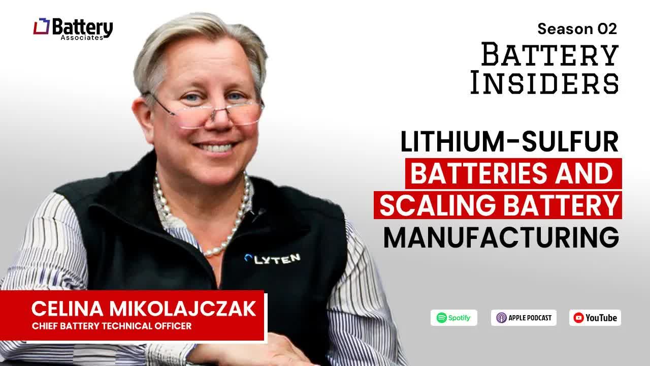 Celina on Lithium-Sulfur Batteries and Scaling Battery Manufacturing cover art